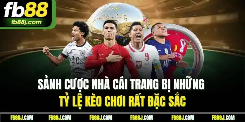 Sảnh cược nhà cái trang bị những tỷ lệ kèo chơi rất đặc sắc